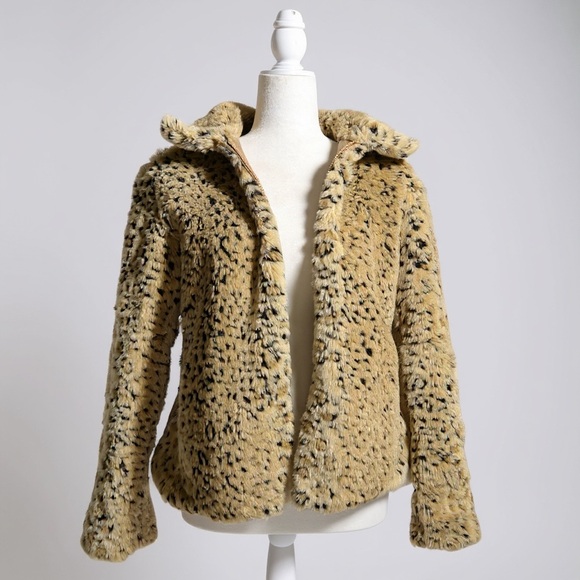 giacca Jackets & Blazers - Giacca Tan Leopard Teddy Jacket